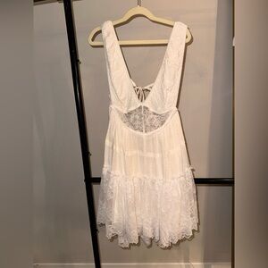 Free People Cream Lace Dress